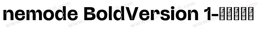 nemode BoldVersion 1字体转换